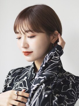 リベラ(LIBERA) TARO★シルキーベージュデザインカラー小顔カット斜めバング