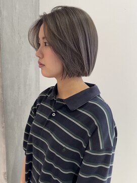 ヨーク(YOKE) 【YOKE】ディープアッシュグレージュオリーブグレージュ大人ボブ