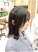 ワンレン外ハネボブ×髪質改善