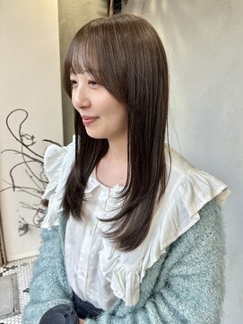 ディレクト(Direct) 《Direct》ロングレイヤー×オリーブブラウン