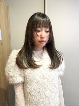 ローレンジウ(LOREN JU) 透明感髪質改善ベージュダブルカラーミルクティーグレージュ