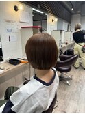まるみボブ ショートボブ ワイドバングショートボブ 長崎浜の町