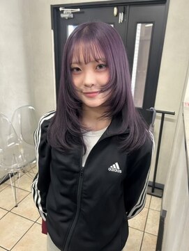 エス 天満扇町(esu) 透明感とツヤ感たっぷりラベンダーカラー