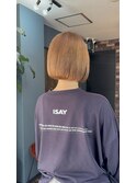 ボブ×ベージュ