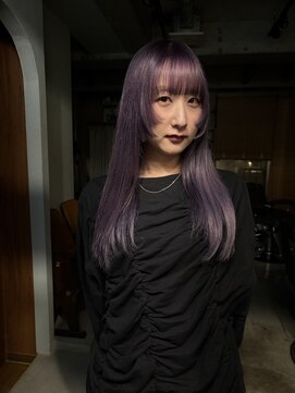 ラベンダーパープル レイヤーカット