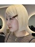【リタッチブリーチ】+カラー+補修トリートメント【抜きっぱなしブロンド可】
