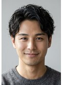 アップバング×ゆるウェーブ【メンズパーマ表参道渋谷原宿】