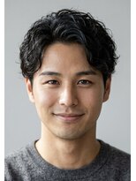 ゼンコー アオヤマ(ZENKO Aoyama)&nbsp;アップバング×ゆるウェーブ【メンズパーマ表参道渋谷原宿】