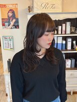 セットアップ 岡山北長瀬店(SET-UP) 暗めナチュラルカラー×レイヤーカット