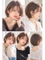 ライクバイコトナ 越谷(RIKE by kotona) ショートボブ髪型20代30代40代50代前髪あり前髪なし面長丸顔越谷
