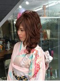 スジ盛りアップスタイル