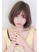 クーエフー(coo et fuu) タンバルモリ/ミルクティーカラー/大人可愛い/重めボブ　透明感