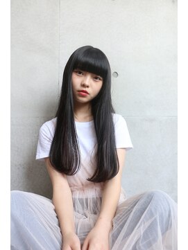 スノッブエモア(SNOB emoi) 黒髪／ロング／ストレート　SNOBemoi minemoto