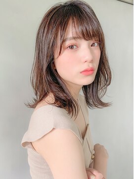 キリ 表参道(kyli) モテ髪大人可愛い外ハネボブペールベージュセクションカラー*