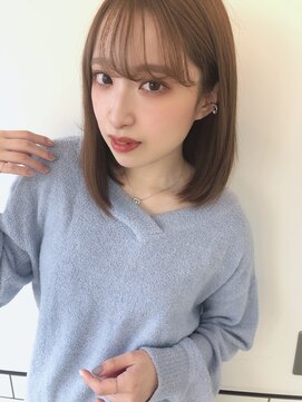 エマエコル(Emma ecole) Emma ecole シースルーバング×髪質改善ストレートヘア by.mai