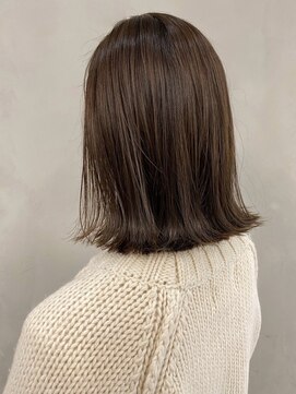 ノク(nok) ボブベージュ_ボブルフピンクベージュラベージュ