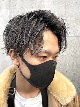 サップ 茨木店(Sup) 【Sup】極細メッシュ×センターパート