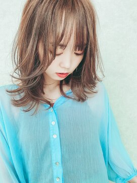 オプスヘアーフェリース(OPS HAIR feliz) 小顔に見せる見せる外ハネウルフレイヤー stylist江上伸也