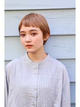 キサイ バズ(kisai BUZZ) kisaiBUZZ＊西川史浩  ピンクベージュ×美ショートボブ