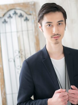 モッズヘア メン 南越谷南口店(mod's hair men) ジェントルなダークアッシュ七三オールバックK