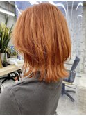 オレンジカラー レイヤースタイル