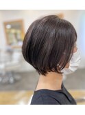 ショートボ/白髪ぼかしハイライト/細めハイライト/50代/60代