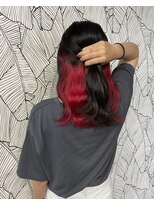 アローズ 荒尾店(arose) 10代20代30代☆インナーカラー×簡単ハーフアップ♪