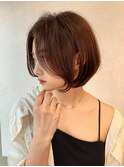 柔らかさと美しさのある上品な美人ショートボブ