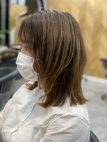 カーサ バイ ハミュウ たまプラーザ(CASA by Humium)&nbsp;20代30代アッシュグレージュミディアムウルフ伸ばしかけ抜け感