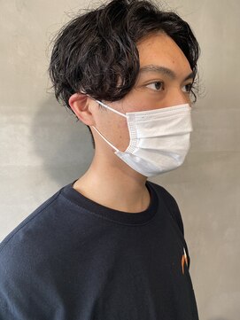 ヘアーサロンウル(hair salon ulu) メンズセンターパートパーマ