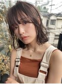 ボブパーマ20代30代40代イヤリングカラー大人可愛い