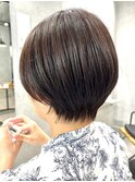 30代40代大人女性/前髪ありショートボブ/ショートヘア/髪質改善