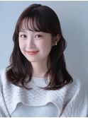 似合わせカット　イメチェンヘアスタイル　フルバング　レイヤー