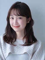 ガーデンヨコハマエスト(GARDEN YOKOHAMA est)&nbsp;似合わせカット　イメチェンヘアスタイル　フルバング　レイヤー