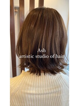 アッシュ アーティスティック スタジオ オブ ヘア(Ash artistic studio of hair) 柔らかショートボブ