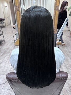 ラボヌールヘアーノーブル 新越谷店(La Bonheur hair noble) 極上髪質改善/美髪ストレート/BLACKカラー