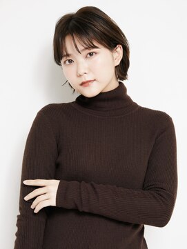 オンク 新宿(onk) 黒髪/グレーベージュ/レイヤーロング/前髪パーマ[新宿駅]