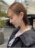 20代30代40代ミニボブショコラアッシュ透明感小顔ブリーチなし