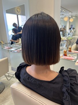 カイム ヘアー(Keim hair) パツっとボブ/切りっぱなしボブ/丸みショートボブ/20代30代40代