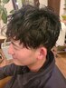 メンズカット＋眉カット+スキャルプTr　5,500円→5,000円