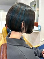 リコ 池袋東口店(Liko)&nbsp;【Liko　池袋東口店】ハイライトカラー　ターコイズブルー　艶髪