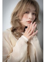 モッズヘア 越谷(mod's hair) ハイトーンカラー大人可愛い韓国風巻き毛先パーマx越谷20代30代