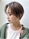 シースルーバングのハンサムショート