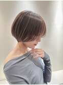 くびレイヤー小顔カット美髪似合わせカットショート