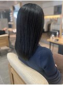  本八幡×黒髪×髪質改善トリートメント×ロング