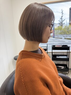 スイヘアデザイン 久留米(suii.. hair design) くすみベージュ/ボブ/NOBU