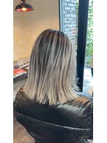 ボアップ 松山店(boappu) #バレイヤージュ#グレー#アッシュ