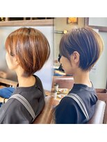 ハピネス クローバー 学園前店(Happiness CLOVER)&nbsp;☆イメチェン大人かわいい★ショートボブ/白髪ぼかし/ハイライト