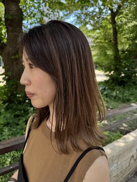 サル(saru) #ハイライトカラー × #ベージュカラー