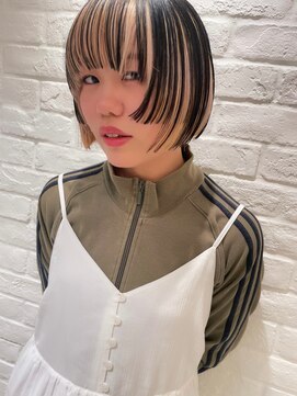 カット ドット 吉祥寺(cut.) 未完成が美しい◎レイヤードブロンドアンブレラ